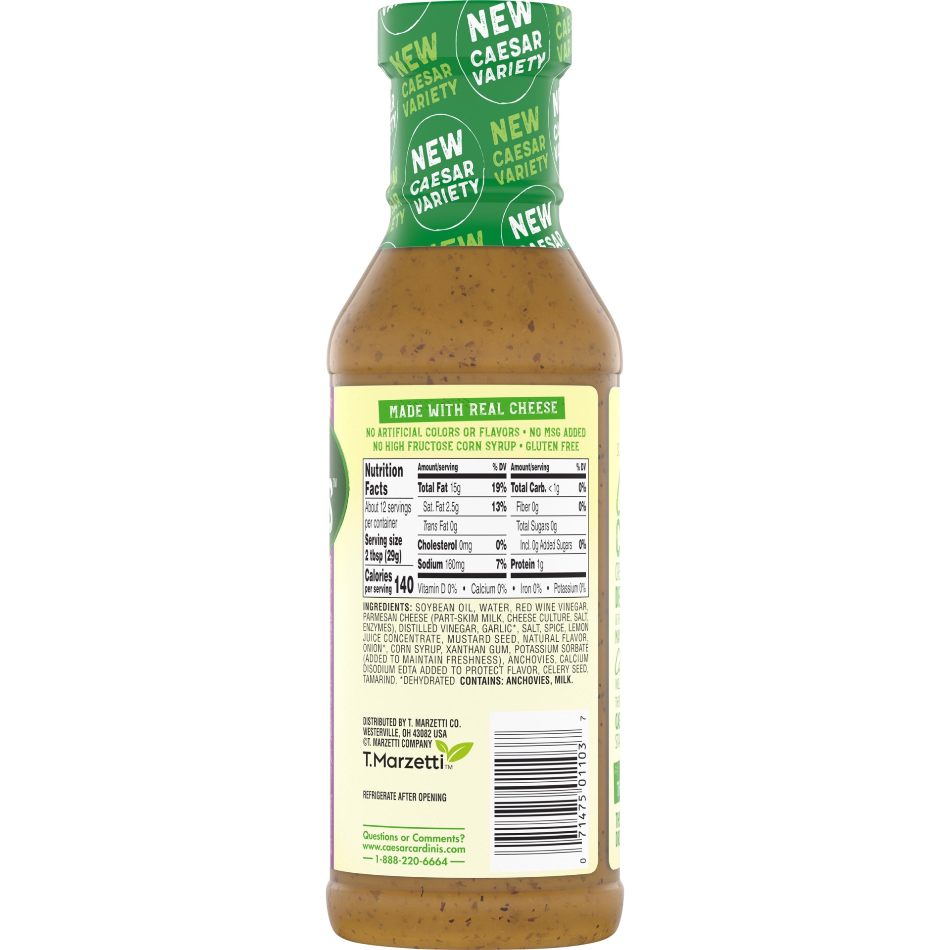 slide 6 of 8, Cardini's Caesar Vinaigrette Dressing, 12 fl oz