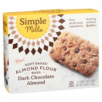 slide 14 of 21, Simple Mills Soft Baked Dark Chocolate Almond Almond Flour Bars 5 - 1.19 oz Bars, 5.99 oz