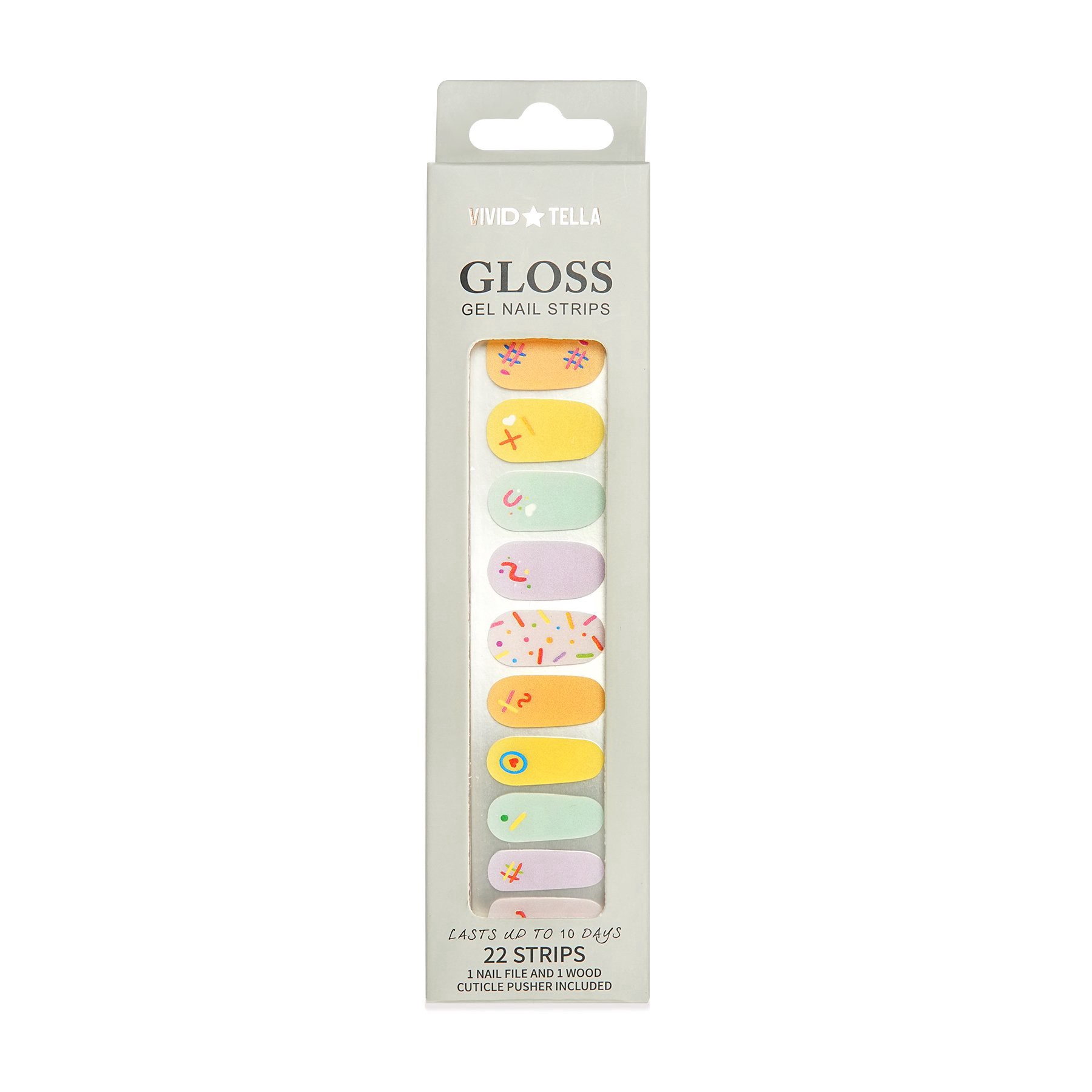 slide 1 of 1, Vivid Tella Gloss Gel Nail Strips - Anime, 1 ct