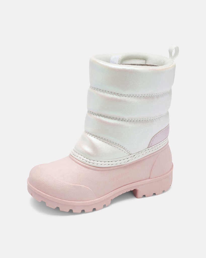 slide 6 of 6, Carter's Carters Toddler Girl Snow Boots - Pink/White Multi 6, 1 ct