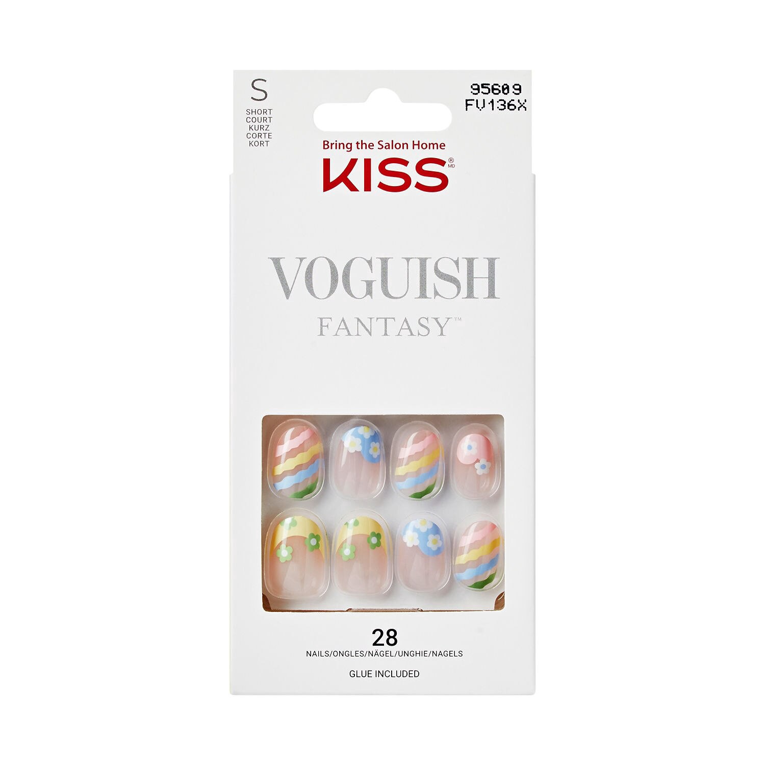 slide 1 of 1, KISS NAIL Kiss Voguish Fantasy False Nails, Cool Kid, 1 ct