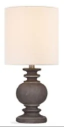 ROOM & RETREAT Rr Brown Ceramic Accent Lamp