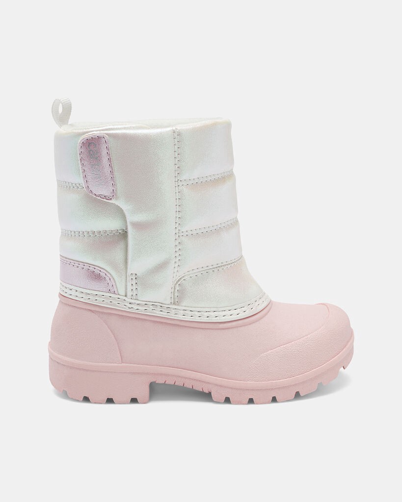 slide 6 of 6, Carter's Carters Toddler Girl Snow Boots - Pink/White Multi 7, 1 ct