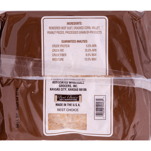 slide 1 of 1, Best Choice Peanut Flavor Suet Plus, 11 oz