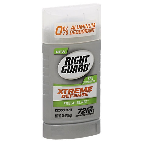 slide 1 of 1, Right Guard Xtreme Defense Deodorant Fresh Blast, 3 oz