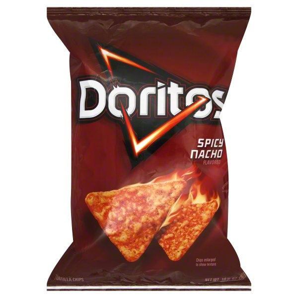 slide 1 of 5, Doritos Spicy Nacho Flavored Tortilla Chips, 10.5 oz