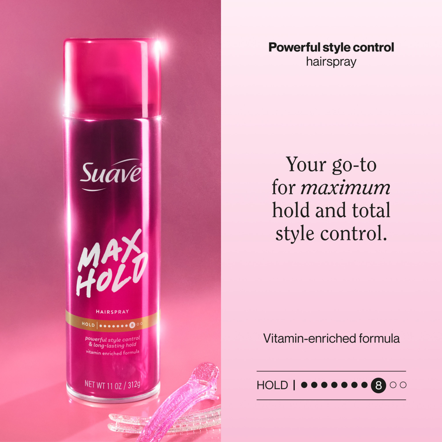 slide 6 of 8, Suave Hairspray, 11 oz