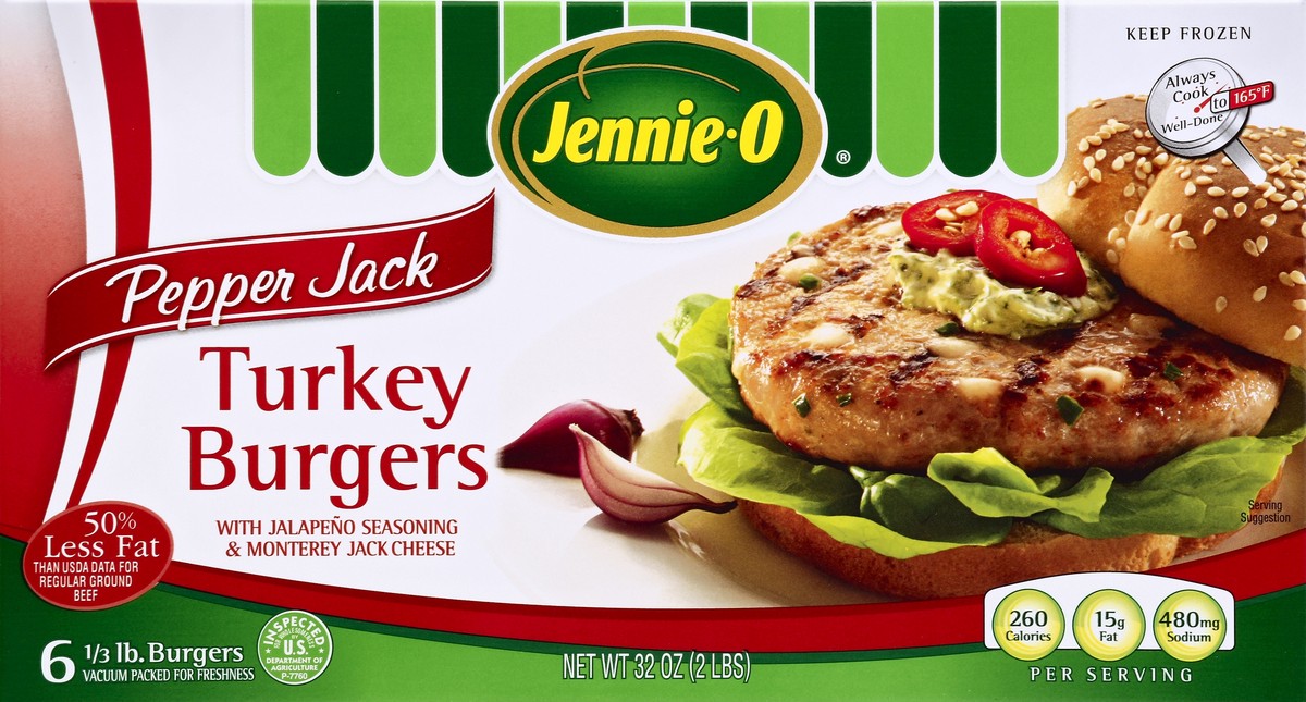 slide 4 of 4, Jennie-O Turkey Burgers 6 ea, 6 ct