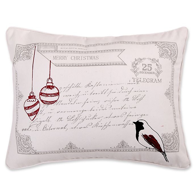 slide 1 of 1, Levtex Home Miracle Birds Postcard Throw Pillow - White, 1 ct