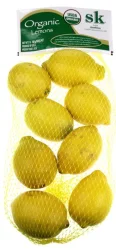 Fresh Organic Lemons, Bagged