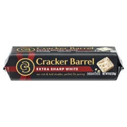 Cracker Barrel Extra Sharp White Cheddar Cheese, 8 oz Block