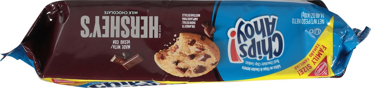 slide 9 of 12, CHIPS AHOY! Hershey's Milk Chocolate Chip Cookies, Family Size, 14.48 oz, 14.48 oz