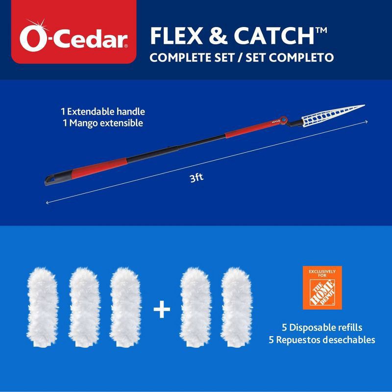 slide 14 of 16, O-Cedar Flex & Catch Heavy Duty Dusting Kit - 4ct, 4 ct