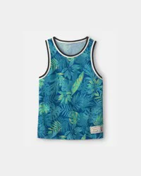 Oshkosh Boys Palm Mesh Muscle Tank - Teal 6