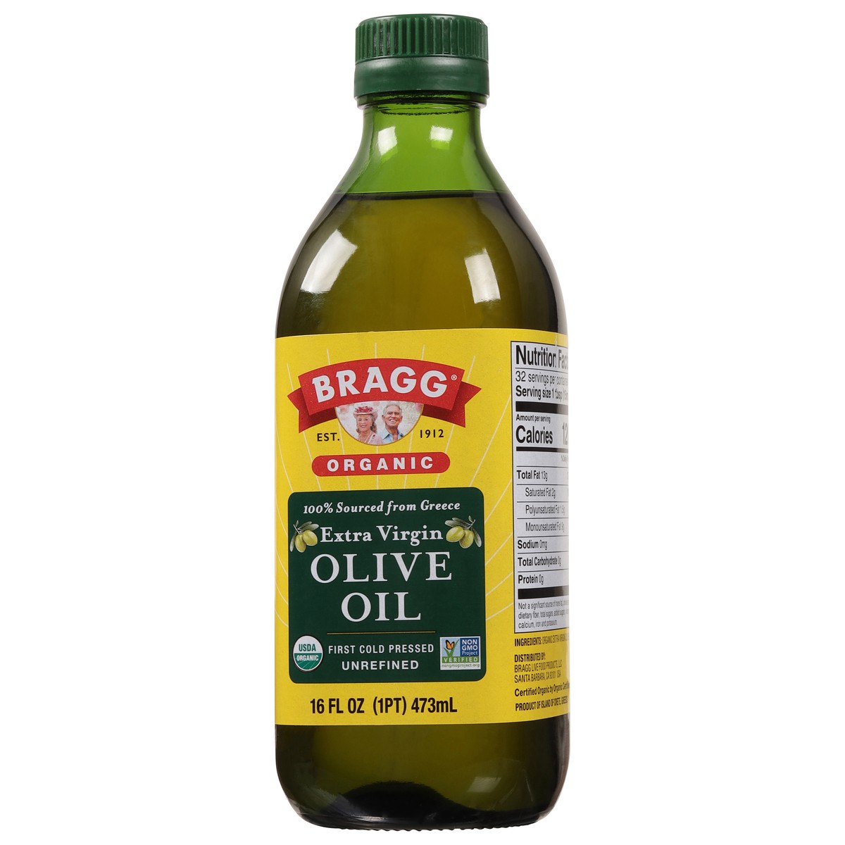 slide 3 of 9, Bragg Organic Unrefined Extra Virgin Olive Oil 16 fl oz, 16 fl oz