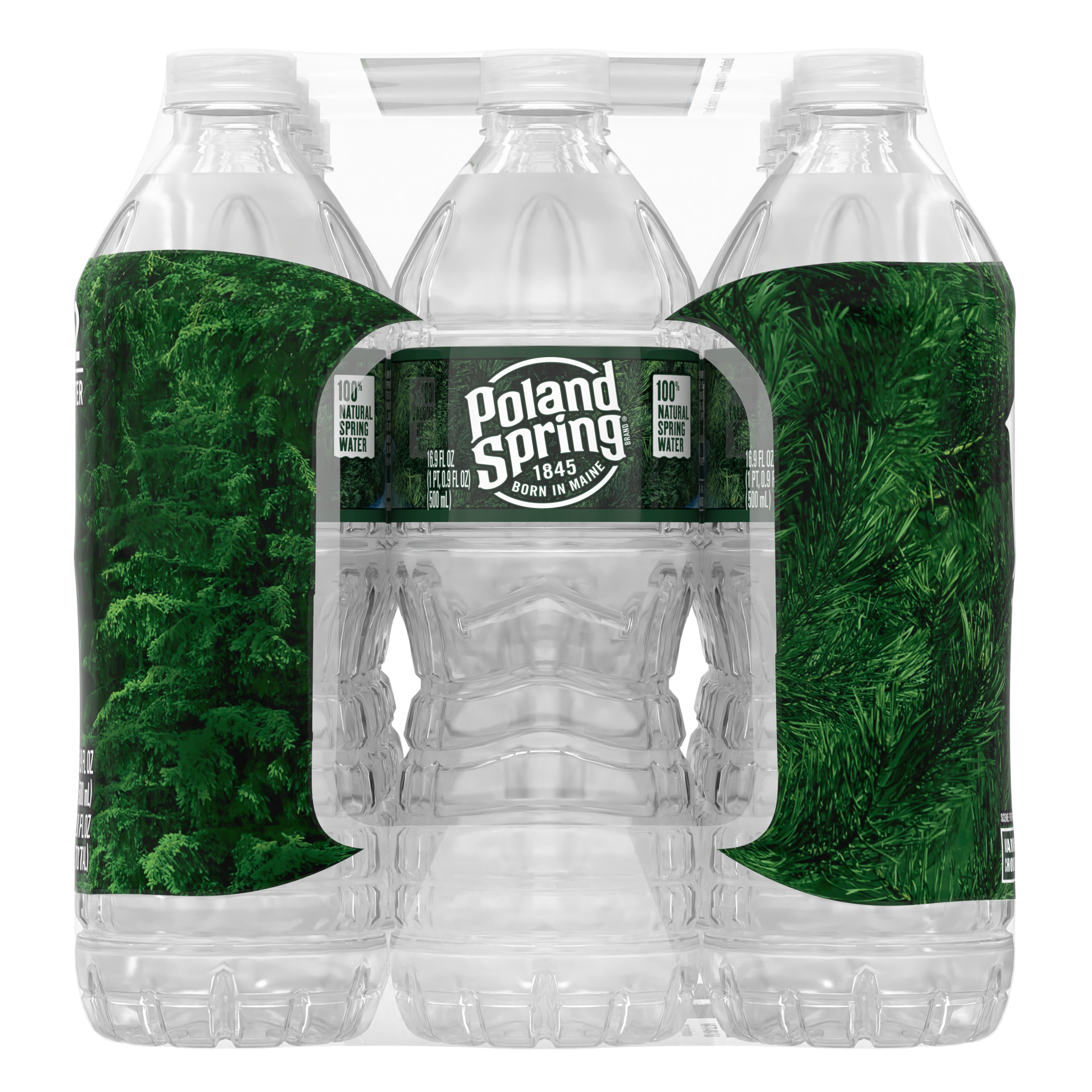 slide 2 of 5, POLAND SPRING Brand 100% Natural Spring Water, (Pack of 12) - 16.9 fl oz, 16.9 fl oz