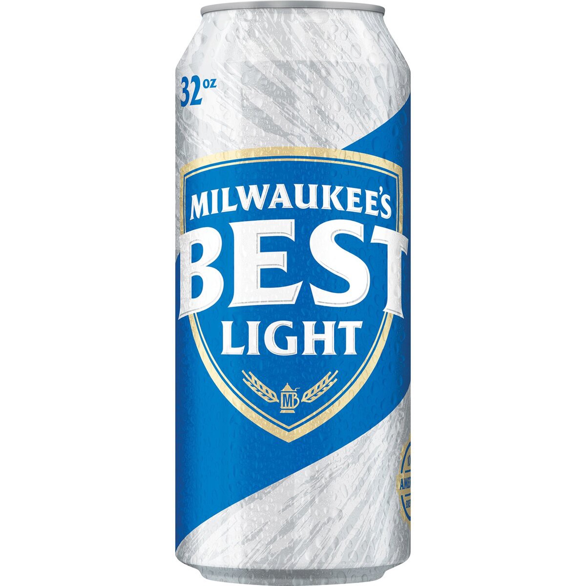 slide 2 of 2, Milwaukee's Best Beer, American Lager, 32 fl. oz. Can, 4.1% ABV, 384 oz