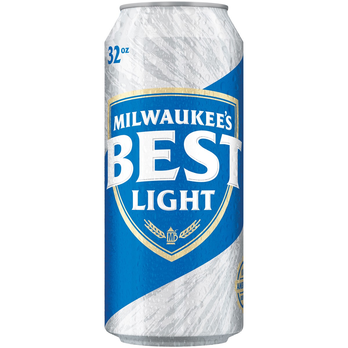 slide 1 of 2, Milwaukee's Best Beer, American Lager, 32 fl. oz. Can, 4.1% ABV, 384 oz