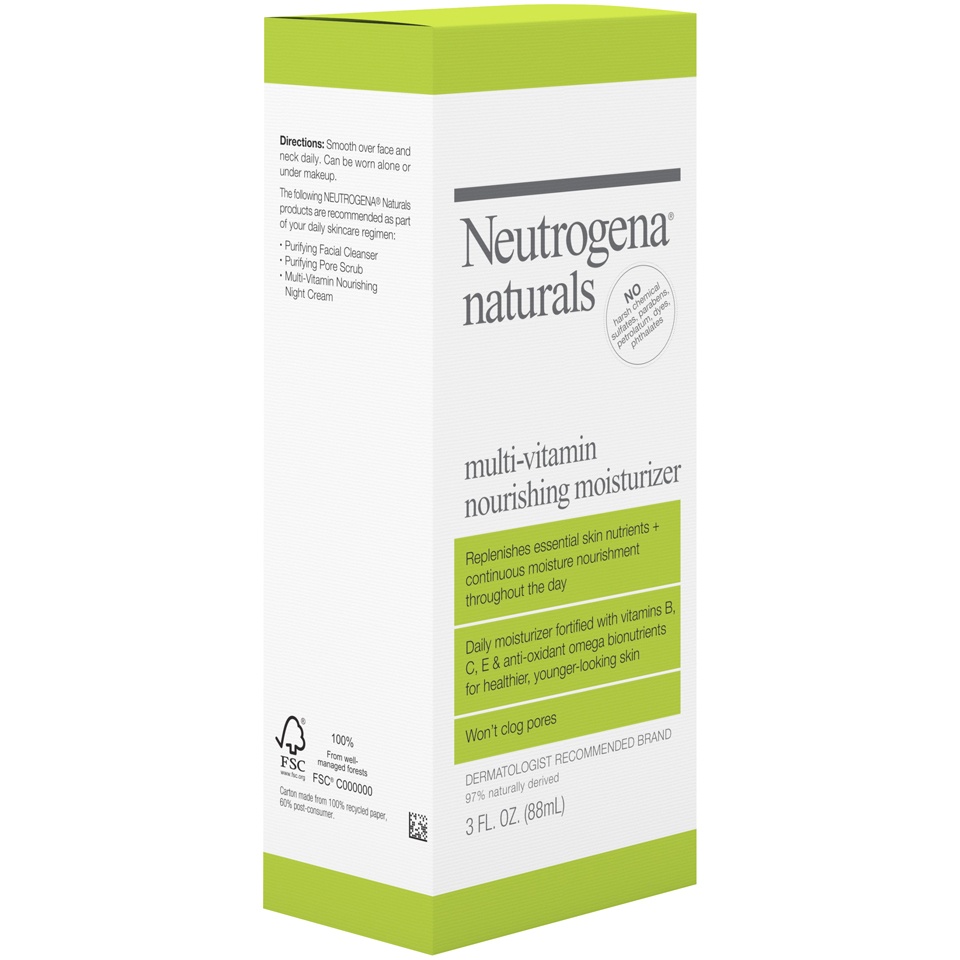 slide 2 of 6, Neutrogena Naturals Multi-Vitamin Nourishing Moisturizer, 3 fl oz