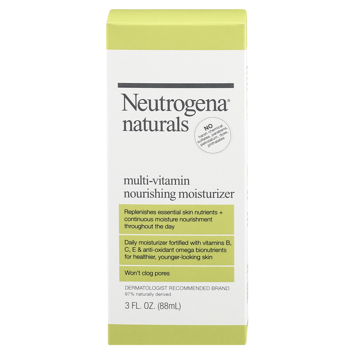 slide 1 of 6, Neutrogena Naturals Multi-Vitamin Nourishing Moisturizer, 3 fl oz