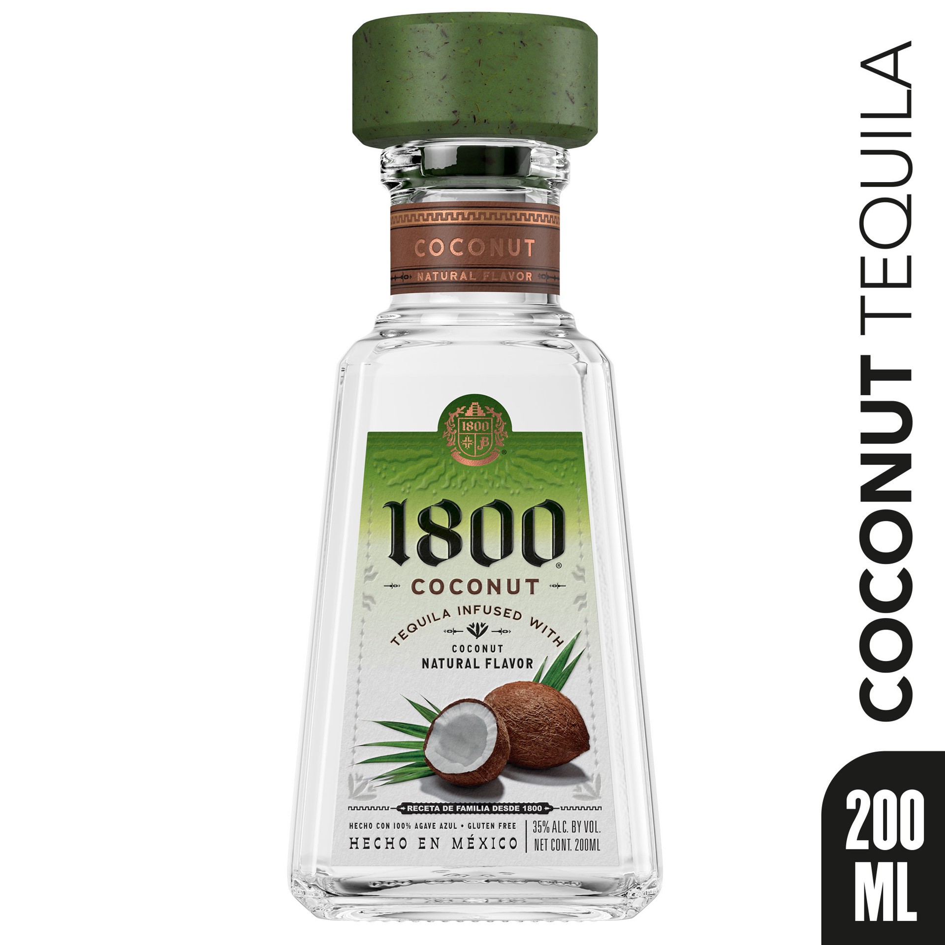 slide 4 of 5, 1800 Tequila Coconut 70 Proof - 200 ml, 200 ml