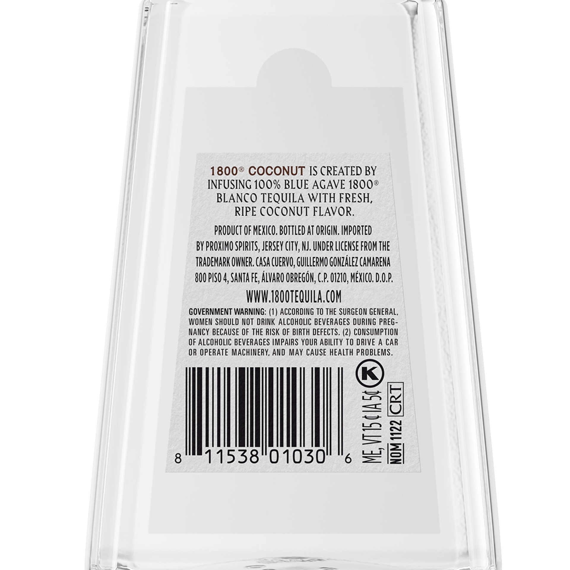 slide 5 of 5, 1800 Tequila Coconut 70 Proof - 200 ml, 200 ml