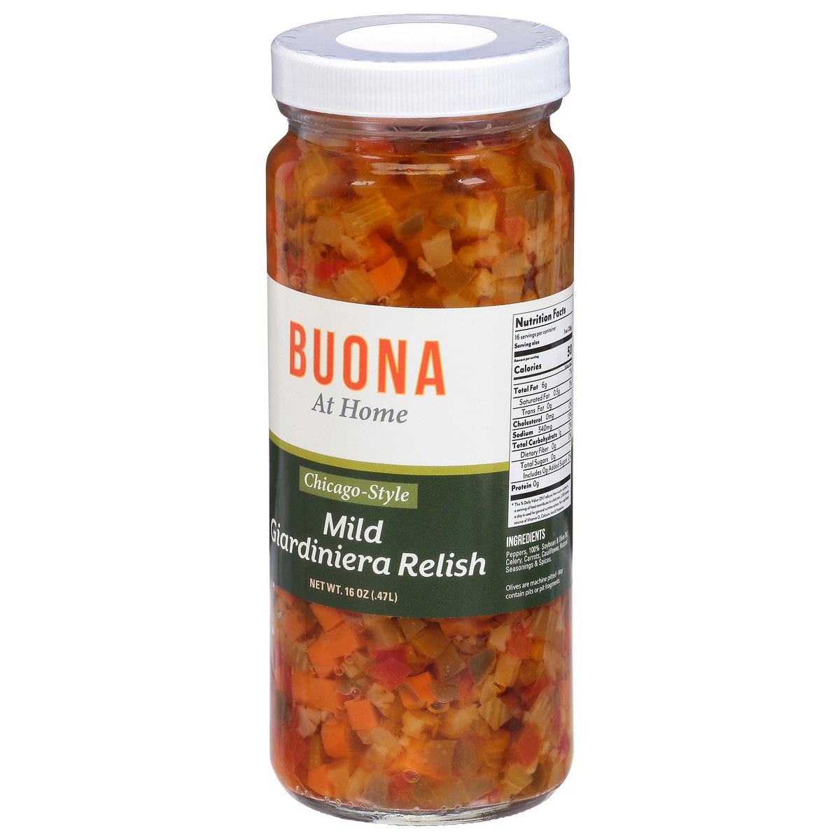 slide 5 of 13, Buona Mild Giardiniera, 16 oz