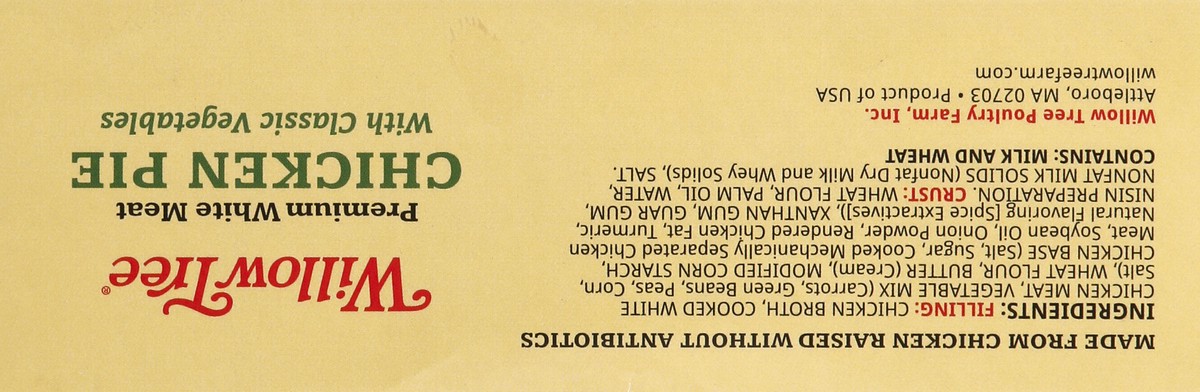 slide 2 of 10, Willow Tree Premium White Meat Chicken Pie with Classic Vegetables 10 oz, 10 oz