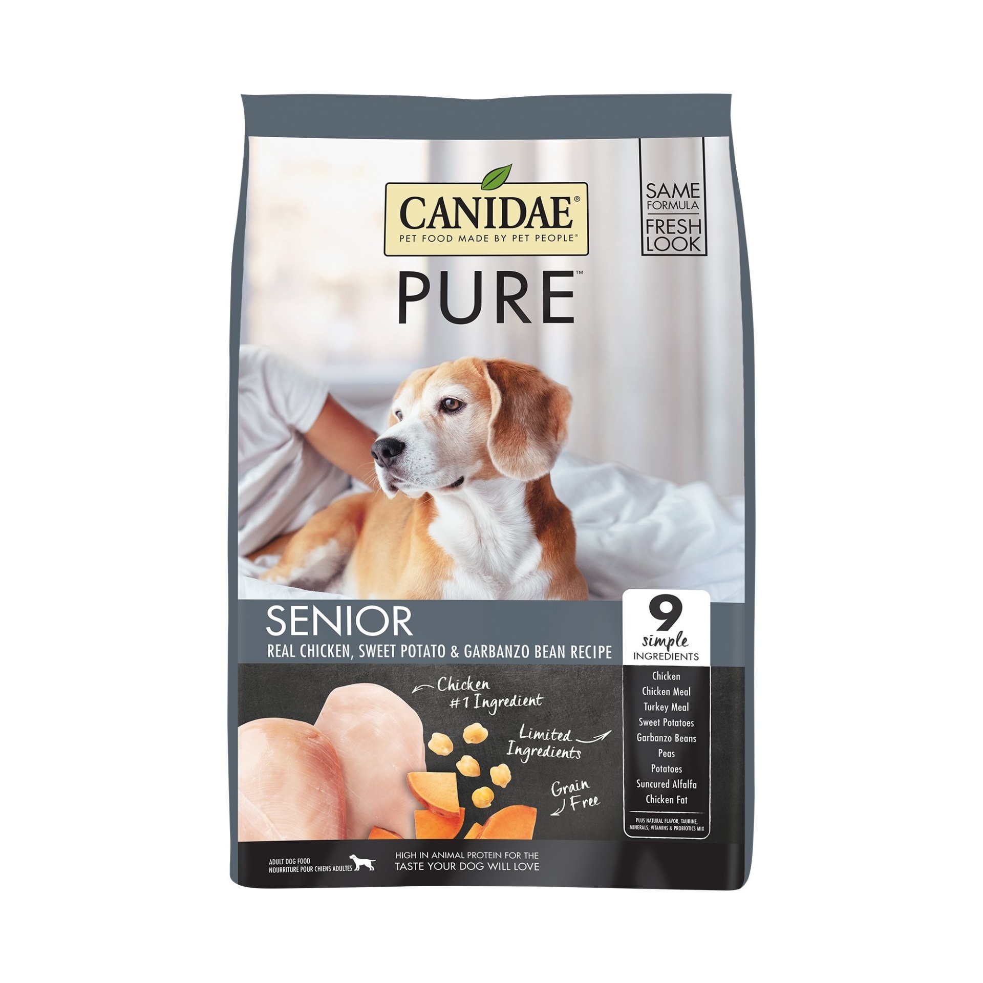 slide 1 of 1, CANIDAE Pure Meadow Senior Formula with Fresh Chicken Dry Dog Food, 24 lb