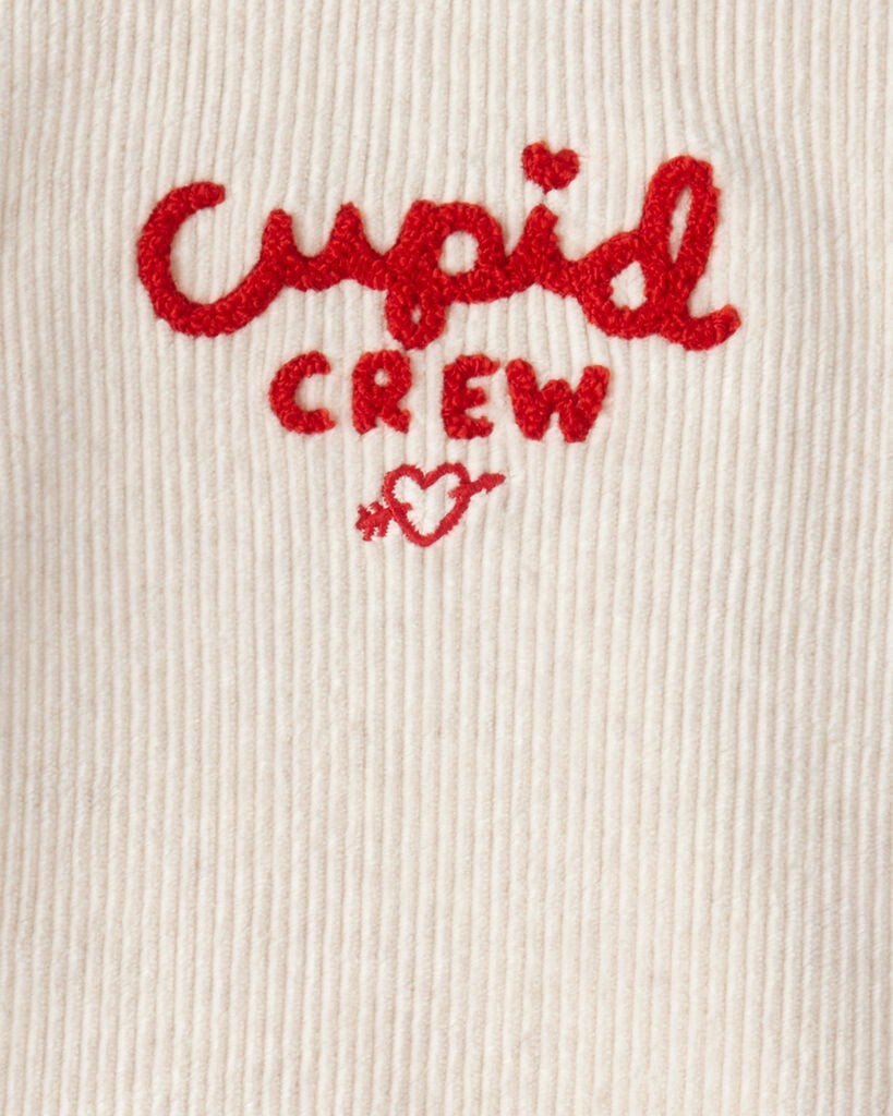 slide 2 of 4, Carter's Carters Baby Valentine's Day Cupid Crew 2-Piece Long-Sleeve Tee & Pant Set - Ivory Cream 18M, 2 pc