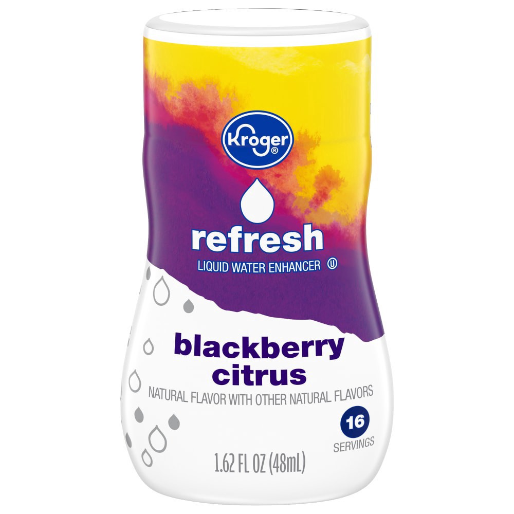 slide 2 of 3, Kroger Refresh Blackberry Citrus Water Enhancer Bottle, 1.62 oz