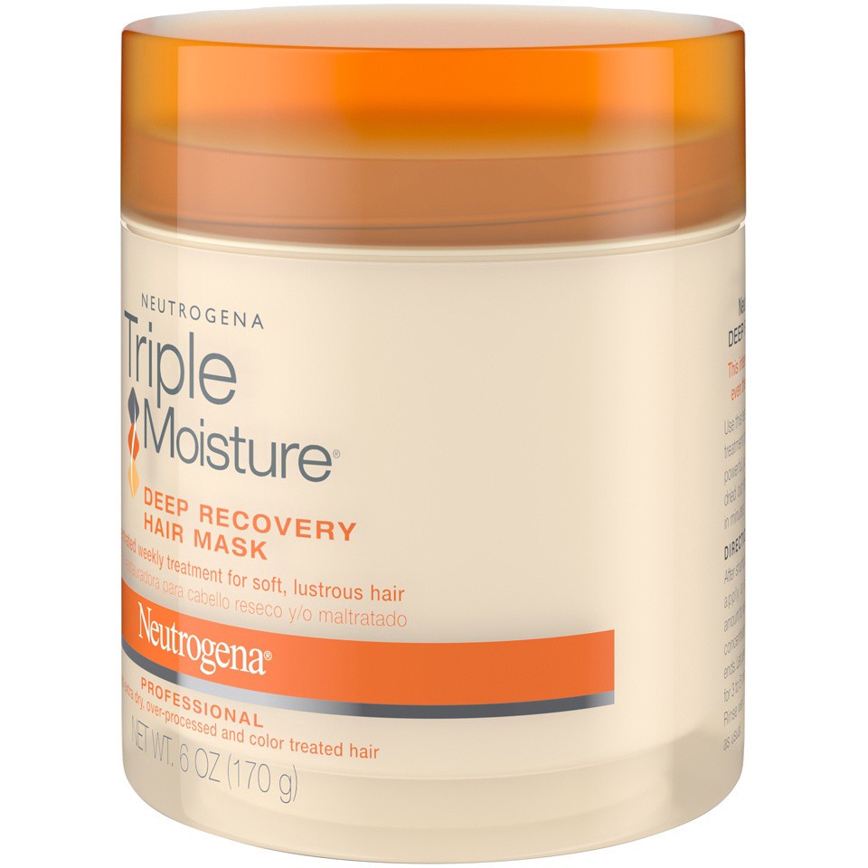 slide 4 of 6, NEUTROGENA TRIPLE MOISTURE Deep Recovery Hair Mask, 6 Oz, 6 oz