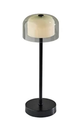 Room & Retreat Rechargeable Lamp Acrylic Black