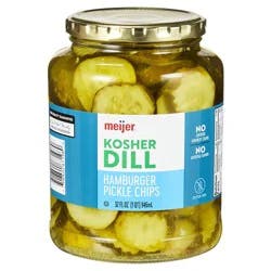 Meijer Kosher Dill Hamburger Slices, 32 Oz