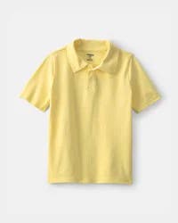 Oshkosh Boys Uniform Piqué Polo Shirt - Yellow - Size 7
