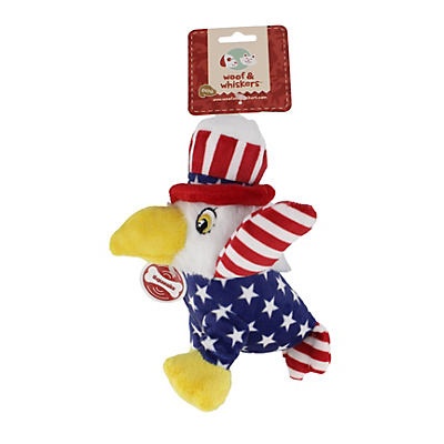 slide 1 of 1, Woof and Whiskers Eagle Patriotic Plush Dog Toy, 1 ct