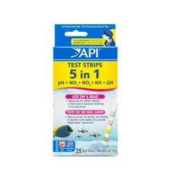API 5-in-1 Freshwater and Saltwater Aquarium Test Strips