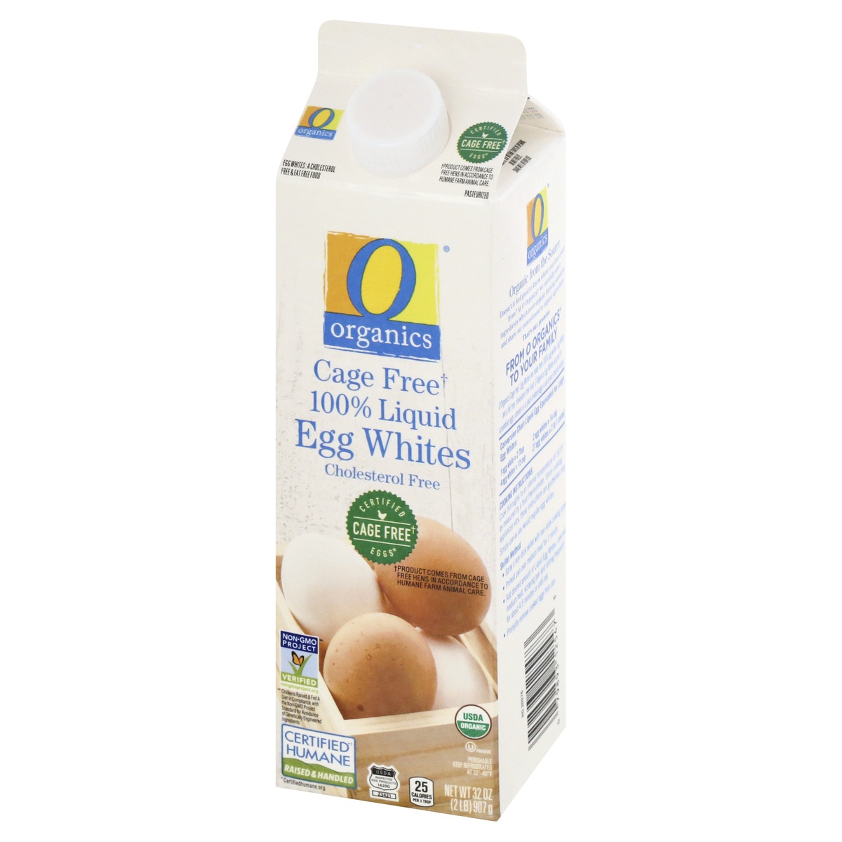 slide 9 of 9, O Organics O Orgnc 100% Liquid Egg Whites Cage Free, 32 oz