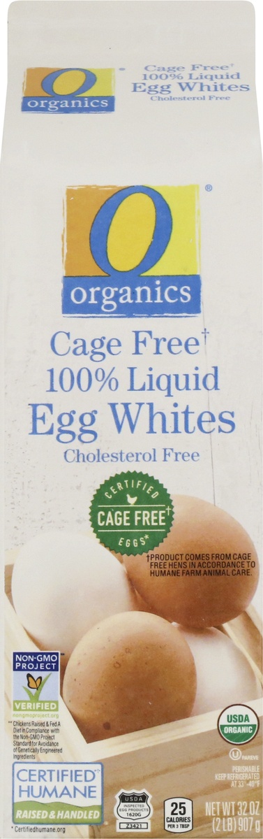 slide 4 of 9, O Organics O Orgnc 100% Liquid Egg Whites Cage Free, 32 oz