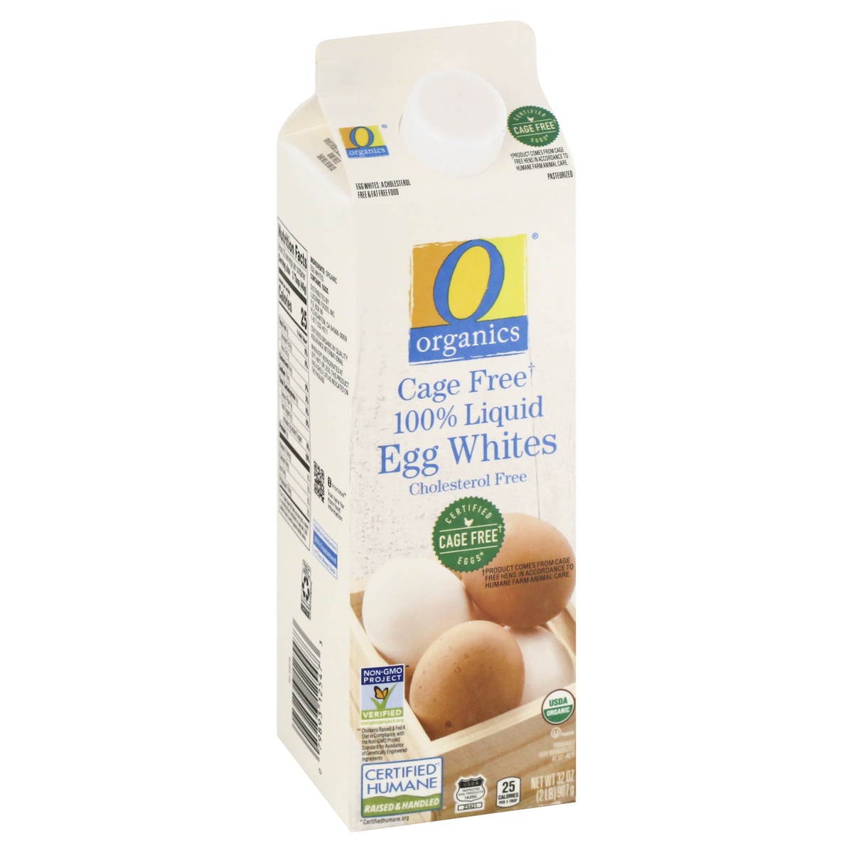 slide 1 of 9, O Organics O Orgnc 100% Liquid Egg Whites Cage Free, 32 oz