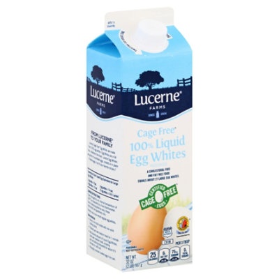 slide 1 of 1, Lucerne Dairy Farms Lucerne 100% Liquid Egg Whites Cage Free, 32 oz