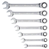 slide 4 of 5, Stanley Ratcheting Combination Wrench SAE Set, 1 ct