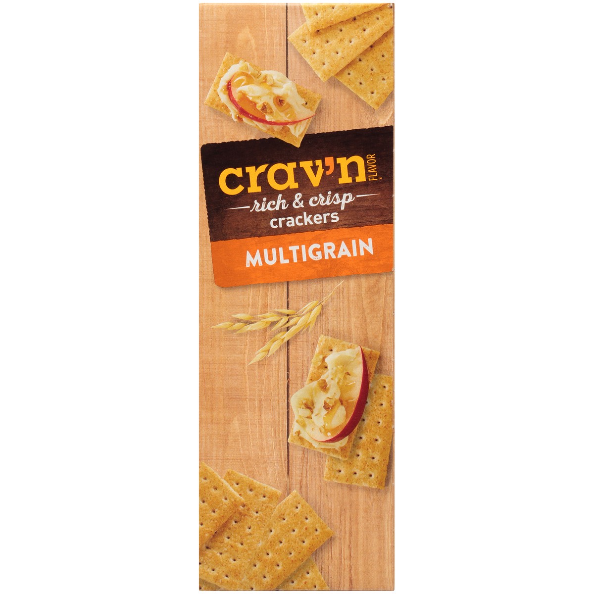 slide 3 of 10, Crav'n Flavor Multigrain Rich & Crisp Crackers, 12.7 oz