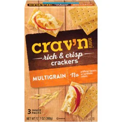 Crav'n Flavor Multigrain Rich & Crisp Crackers