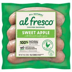 Al Fresco Sweet Apple Chicken Sausage, 11 oz