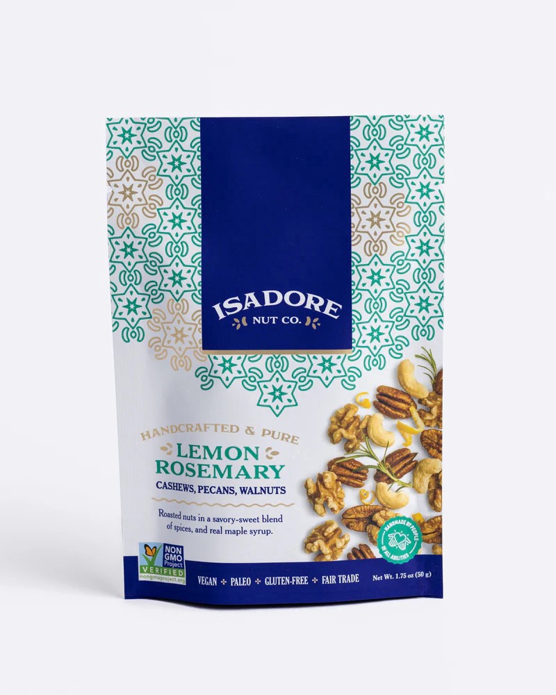 slide 1 of 1, Isadore Lemon Rosemary Nuts, 1.75 oz