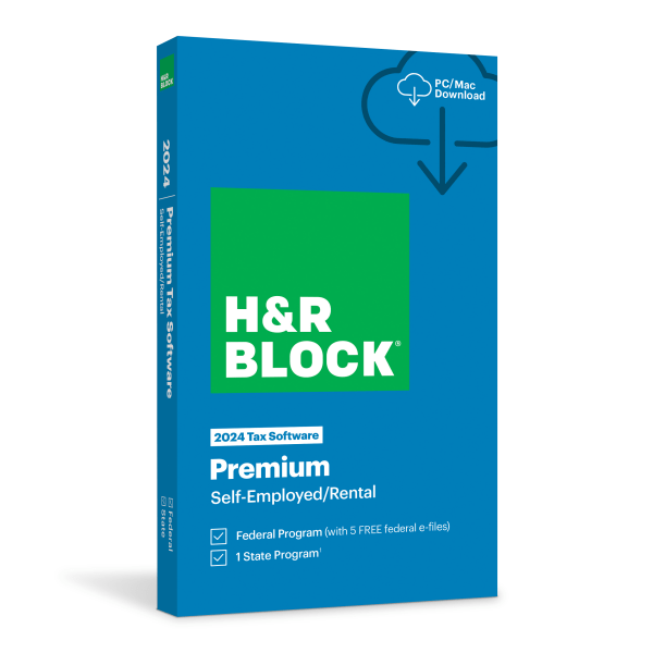 slide 1 of 4, H&R Block Tax Software Premium 2024, 1 ct