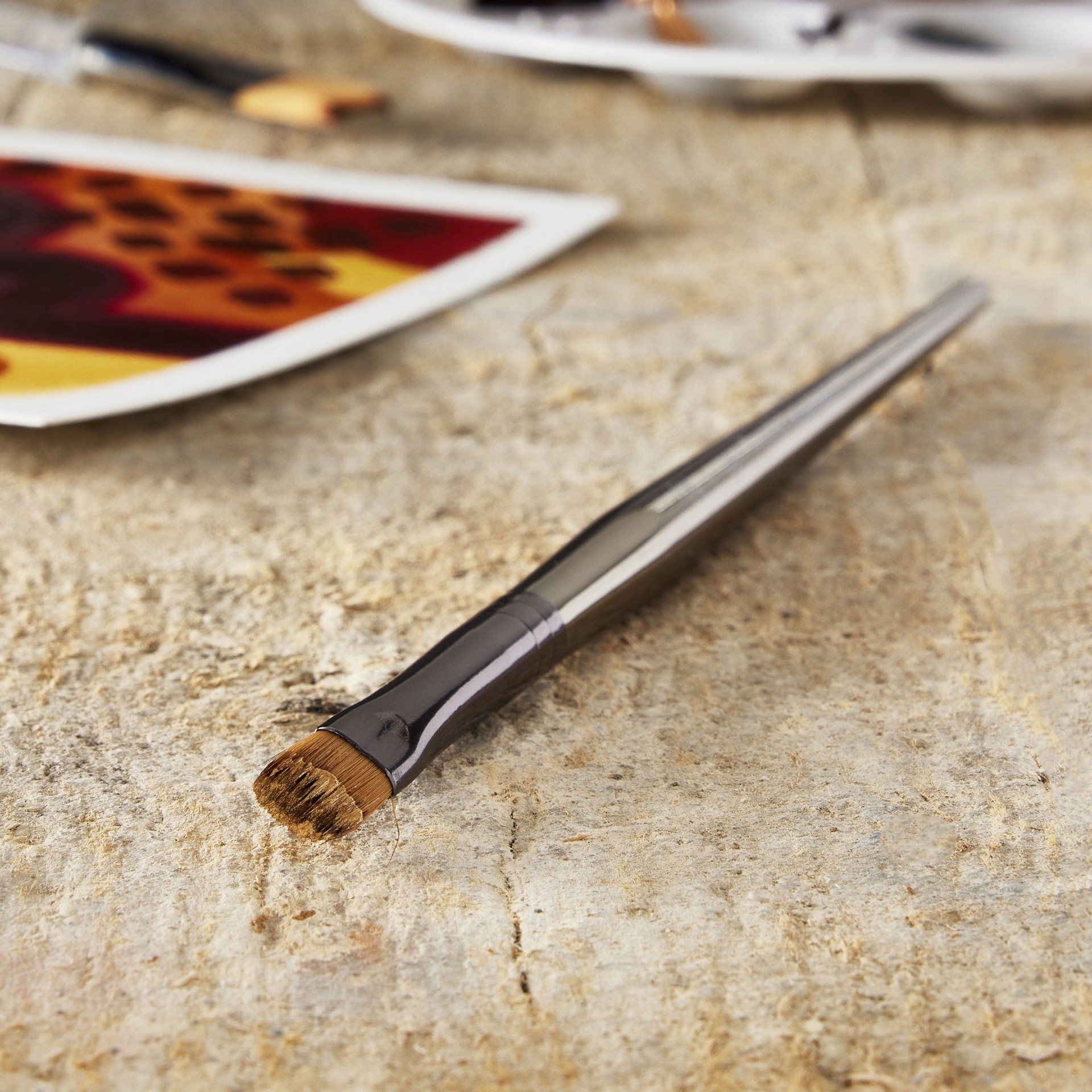 slide 2 of 2, Royal & Langnickel Zen Series 73 Short Handle Filbert Brush, 1 ct