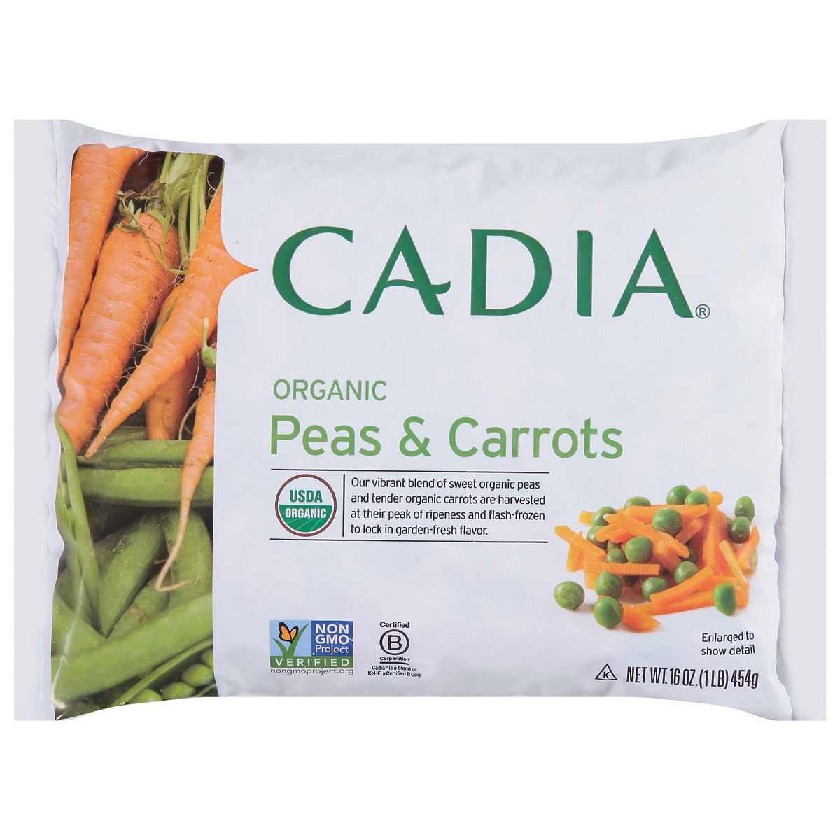 slide 13 of 14, Cadia Organic Peas & Carrots 16 oz, 16 oz