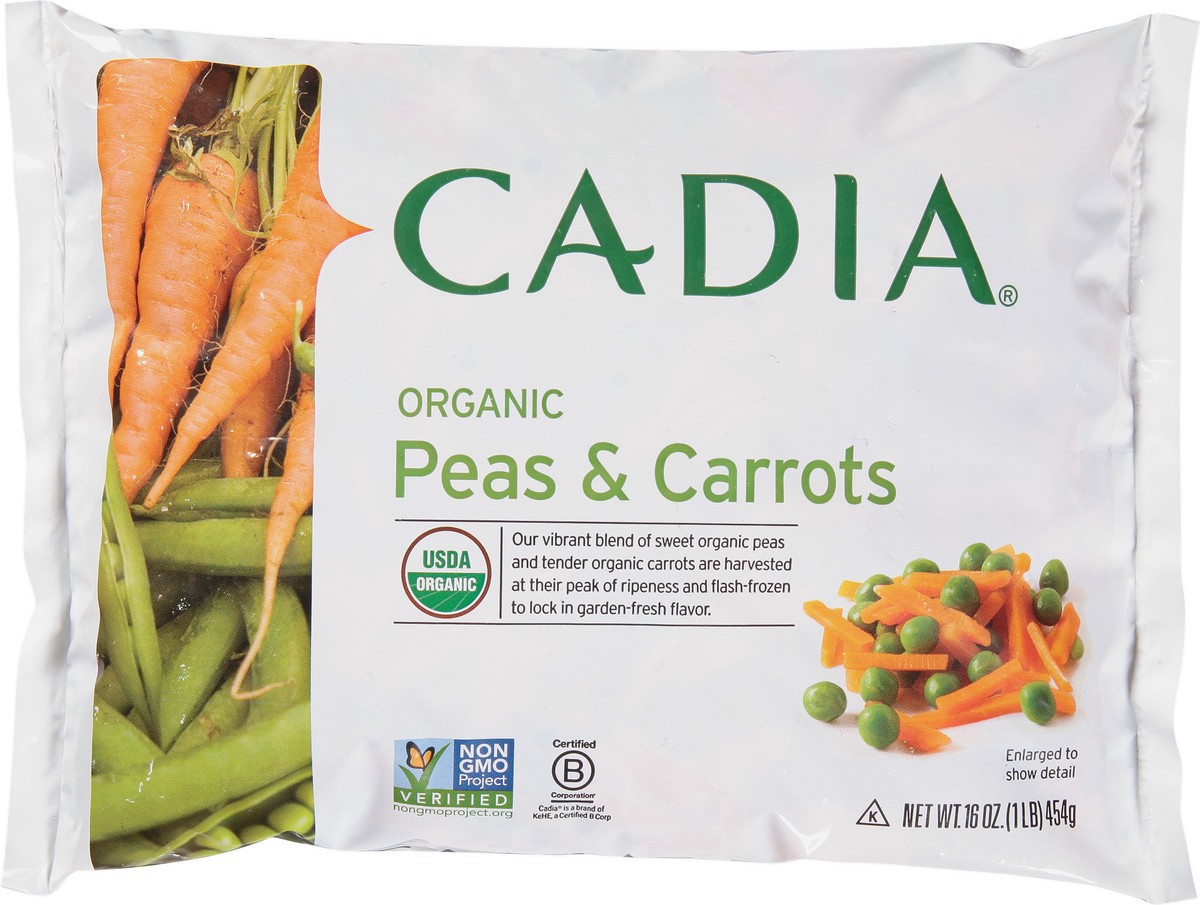 slide 10 of 14, Cadia Organic Peas & Carrots 16 oz, 16 oz